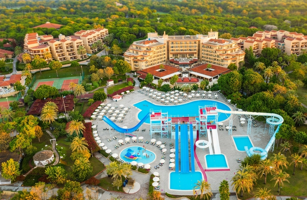 Aerial view of Asteria Family Resort Belek
